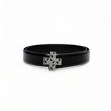 Silver Buckle Logo Belt