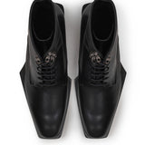 Lace Up Boots Black Calf