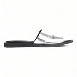 Open-Toe leather Slides