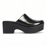 Platform Leather Clogs