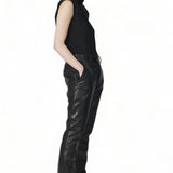Leather Chino Trousers