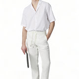 Linen Drawstring Trousers