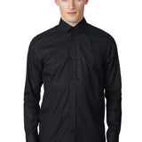 Logo Button Shirt Black