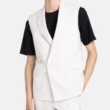 Double Breasted Waistcoat Off-White