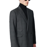 Checked Bicolor Double-Breasted Suit