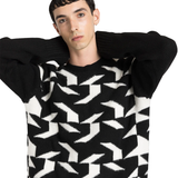 Geometric knited sweater