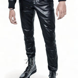 Leather Chino Trousers