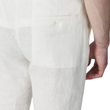 Linen Drawstring Trousers