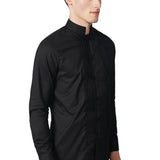 Silk Blend Mao Shirt