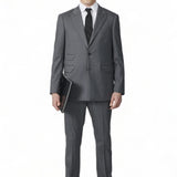 Single Breasted Wool Blend Suit