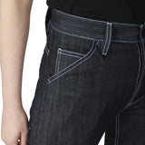 Slim-Fit Jeans- Dark Pure Indigo Red Selvage Denim- White Stitching