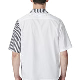 Striped Colour-Block Oversize Shirt