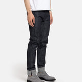 Vaqueros Slim-Fit - Denim Orillo Rojo Indigo Puro Oscuro