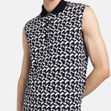 Fractal Sleeveless Polo