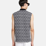 Fractal Sleeveless Polo