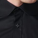 Logo Button Shirt Black