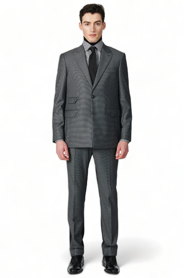 Bicolor Single Breasted Suit