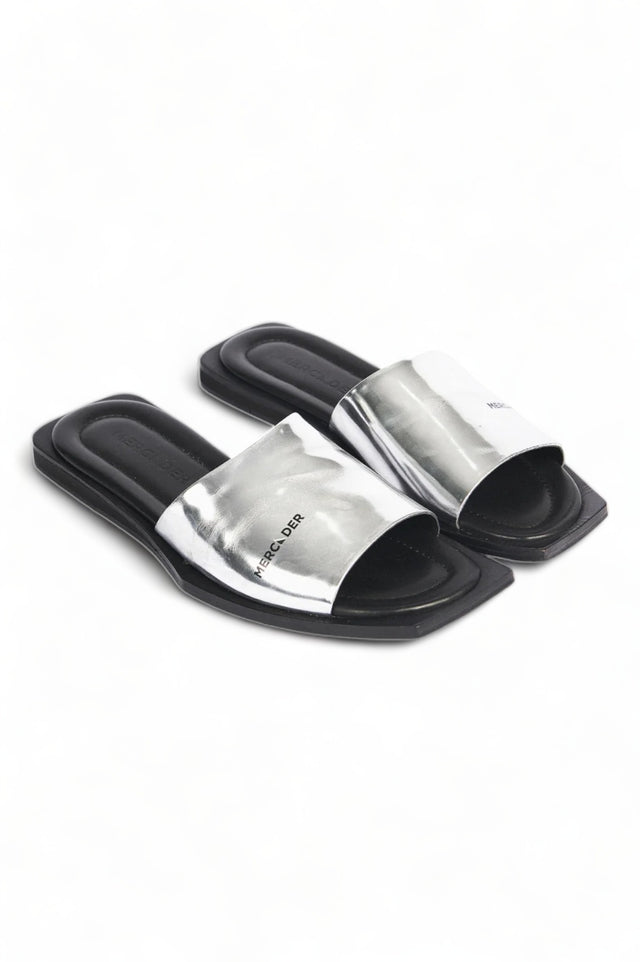 Open-Toe leather Slides
