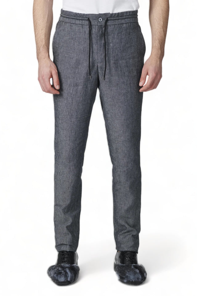 Linen Drawstring Trousers