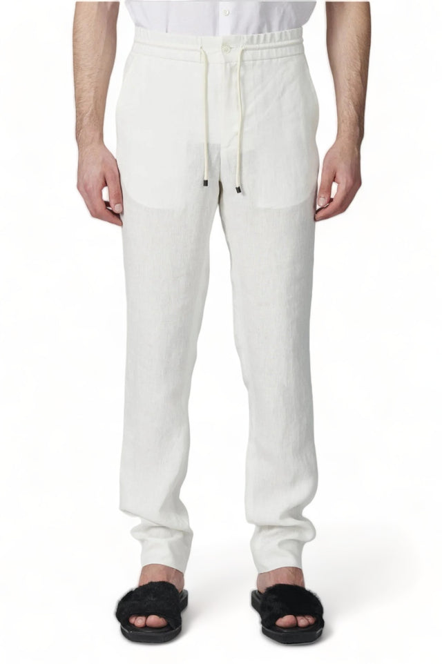 Linen Drawstring Trousers
