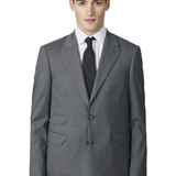 Single Breasted Wool Blend Suit