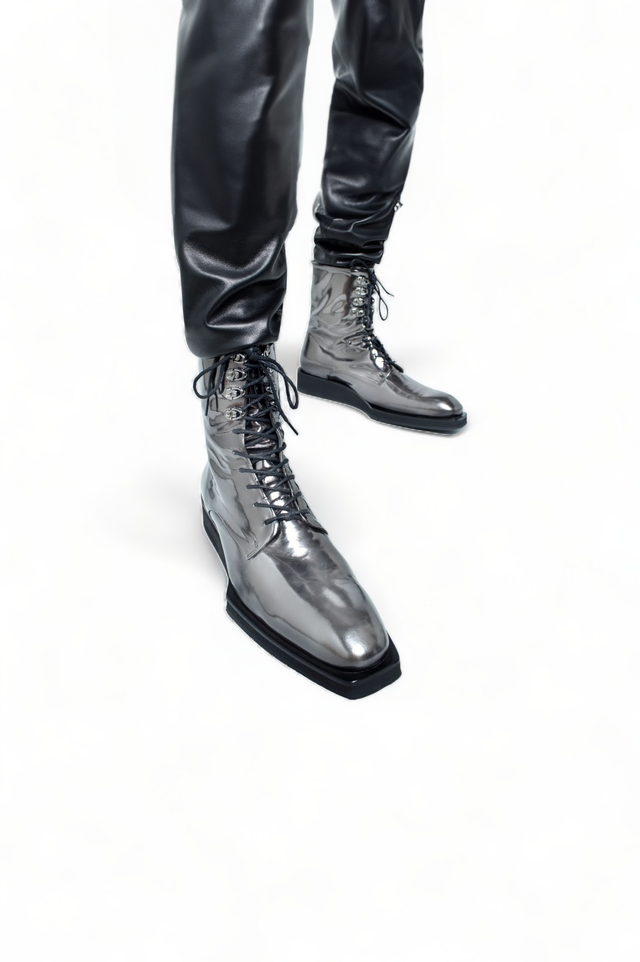 Lace Up Boots Anthracite